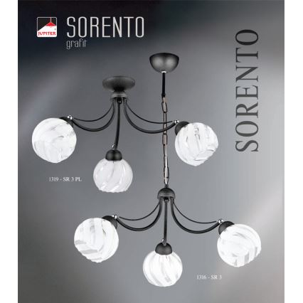 JUPITER 1316-SR3 - Висящи лампи SORENTO 3xE27/60W