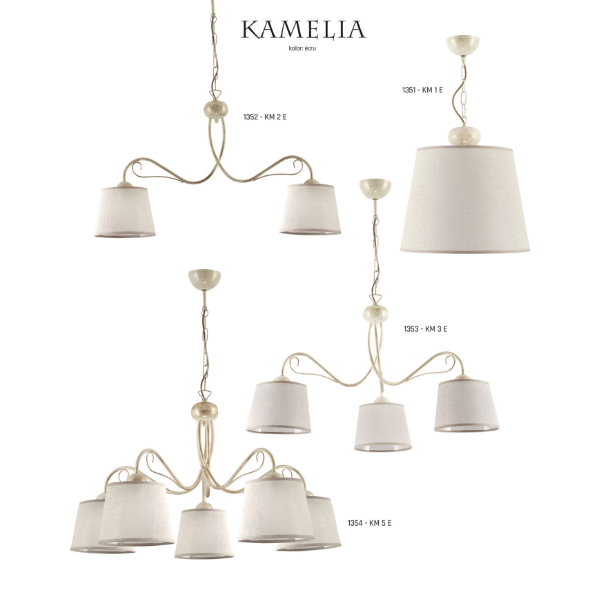 Jupiter 1353 - KM 3 E - Полилей с верига KAMELIA 3xE27/60W/230V
