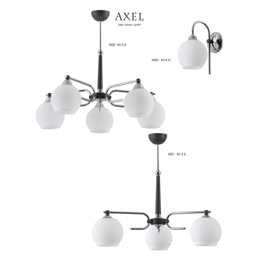 Jupiter 1401 - AX 3 G - Полилей на пръчка AXEL 3xE27/60W/230V