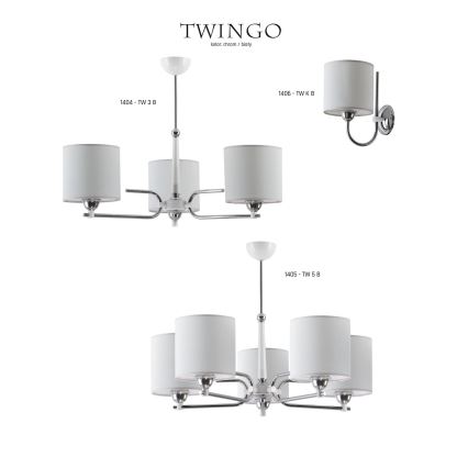 Jupiter 1404 - TW 3 B - Полилей на пръчка TWINGO 3xE27/60W/230V