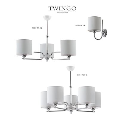 Jupiter 1405 - TW 5 B - Полилей на пръчка TWINGO 5xE27/60W/230V