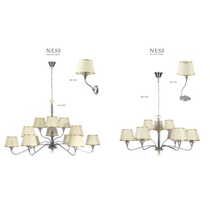 Jupiter 1410 - NESS NE 9 - Полилей на въже, кабел 9xE27/60W/230V