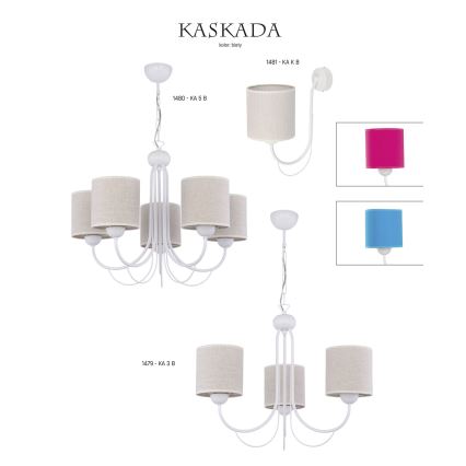 Jupiter 1480 - Полилей на верижка KASKADA 5xE27/60W/230V