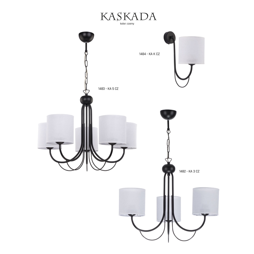 Jupiter 1483 - Полилей на верижка KASKADA 5xE27/60W/230V