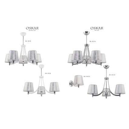 Jupiter 1512 - OR 3 bi - Висящ полилей OSKAR 3xE27/60W