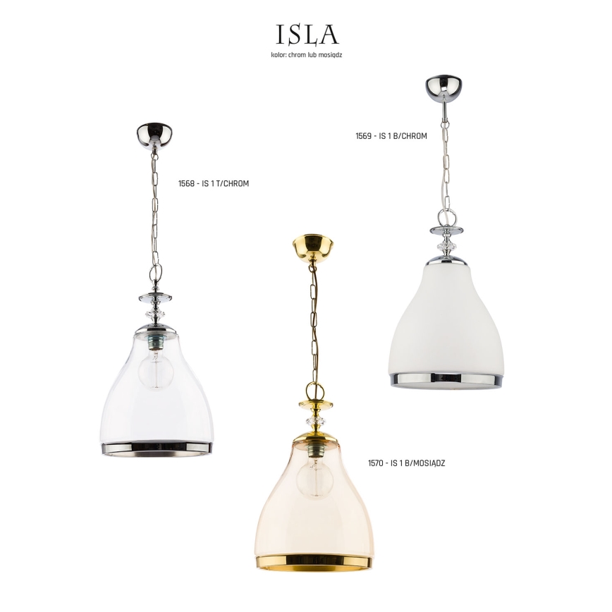 Jupiter 1570 - IS 1 B/M - Висяща лампа ISLA E27/60W