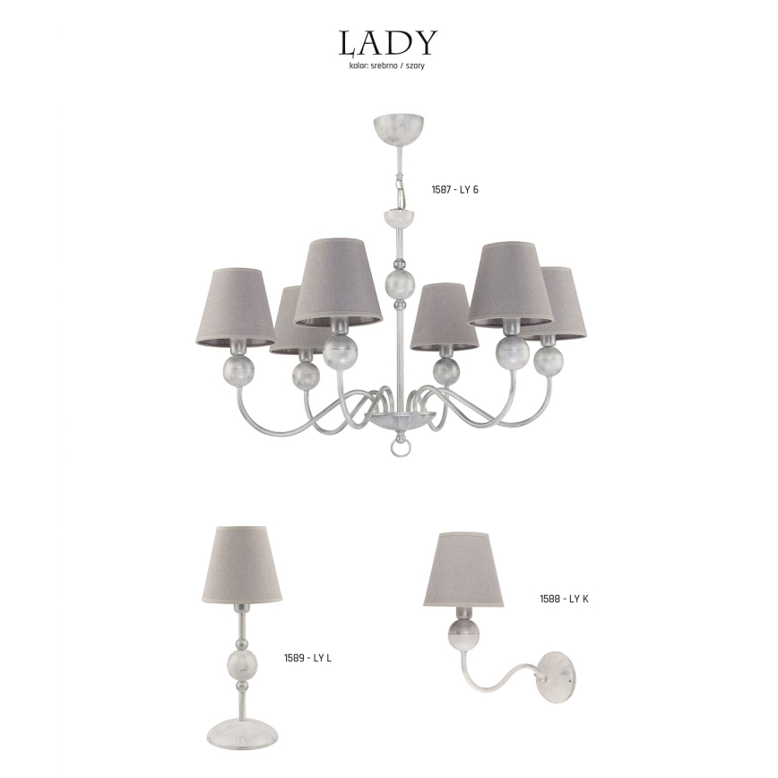 Jupiter 1587 - LY 6 BI - Полилей LADY 6xE14/40W