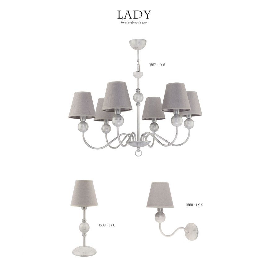 Jupiter 1588 - LY K BI - Стенна лампа LADY E14/40W