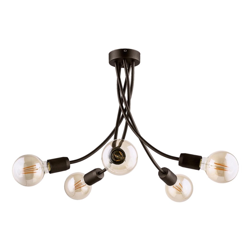 Jupiter 1638 - Полилей на пръчка LUCE 5xE27/60W/230V титан