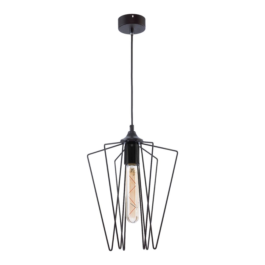 Jupiter 1641 - Висящ полилей SAO 1xE27/60W/230V черен