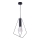 Jupiter 1644 - Полилей на въже KAIR 1xE27/60W/230V черна/графит
