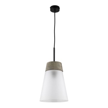 Jupiter 1651 - Полилей на въже DOMINO 1xE27/60W/230V бяла