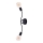 Jupiter 1672 - Стенна лампа LUCE 2xE27/60W/230V черна