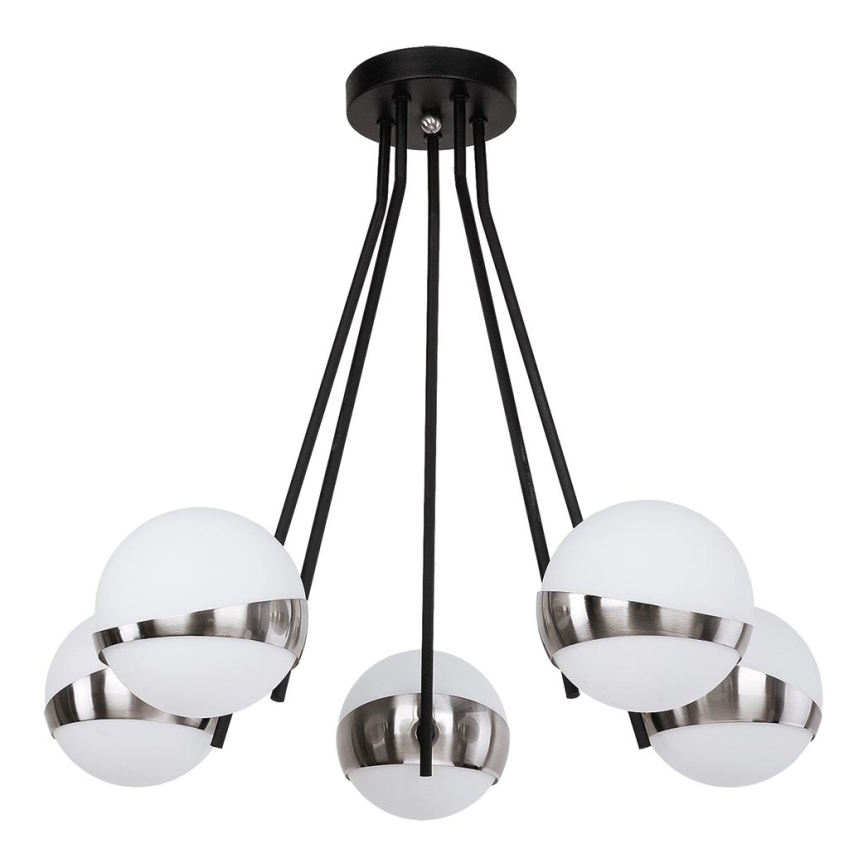 Jupiter 1715 - Висящ полилей ELFA 5xE14/40W/230V лъскав хром