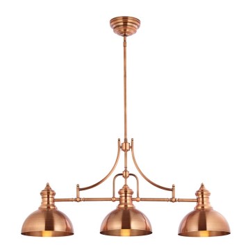 Jupiter 1791 - PT3 - Полилей на тръба PLATINO 3xE27/60W/230V меден