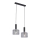 Jupiter 1859 - VA2 - Полилей на въже VANES 2xE27/60W/230V сребърна/черна
