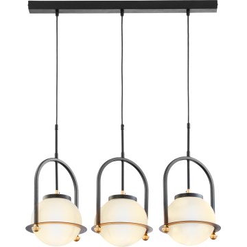 Jupiter 1916 - Полилей на кабел ROSSO 3xE27/15W/230V черен