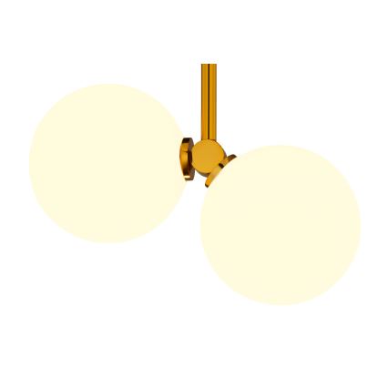 Jupiter 1918 - Висящ полилей LUNA 2xG9/40W/230V месинг/черен