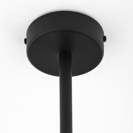 Jupiter 1974 - Висящ полилей MOKA 3xGU10/10W/230V + 3xG9/10W/230V черен/лъскав хром