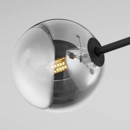 Jupiter 1975 - Висящ полилей MOKA 4xGU10/10W/230V + 4xG9/10W/230V черен/лъскав хром