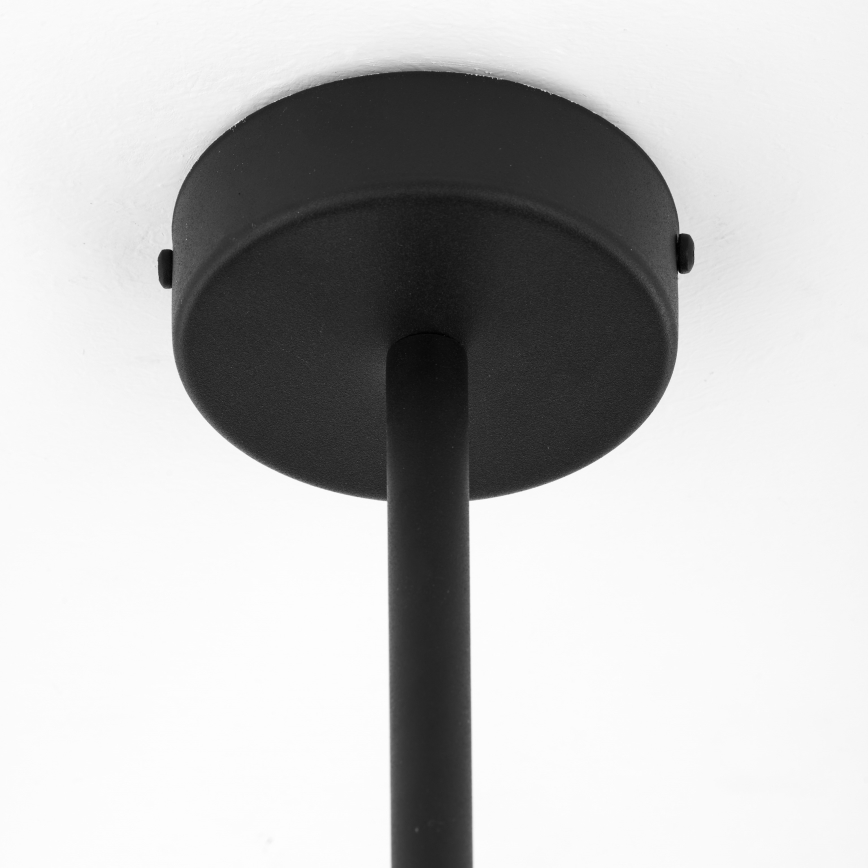 Jupiter 1975 - Висящ полилей MOKA 4xGU10/10W/230V + 4xG9/10W/230V черен/лъскав хром