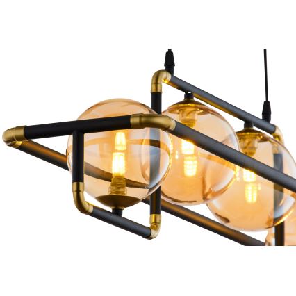 Jupiter 1983 - Пендел ZAFRA 4xG9/10W/230V черен/бежов