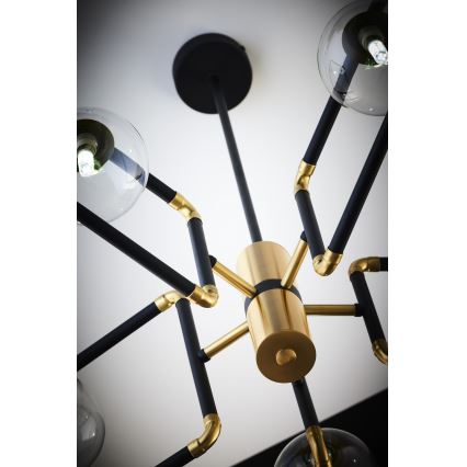 Jupiter 1985 - Висящ полилей IBRA 5xG9/10W/230V черен/златист