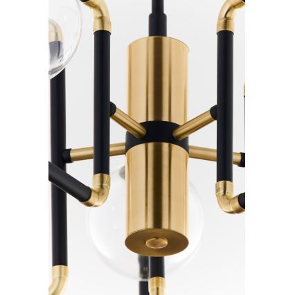 Jupiter 1985 - Висящ полилей IBRA 5xG9/10W/230V черен/златист