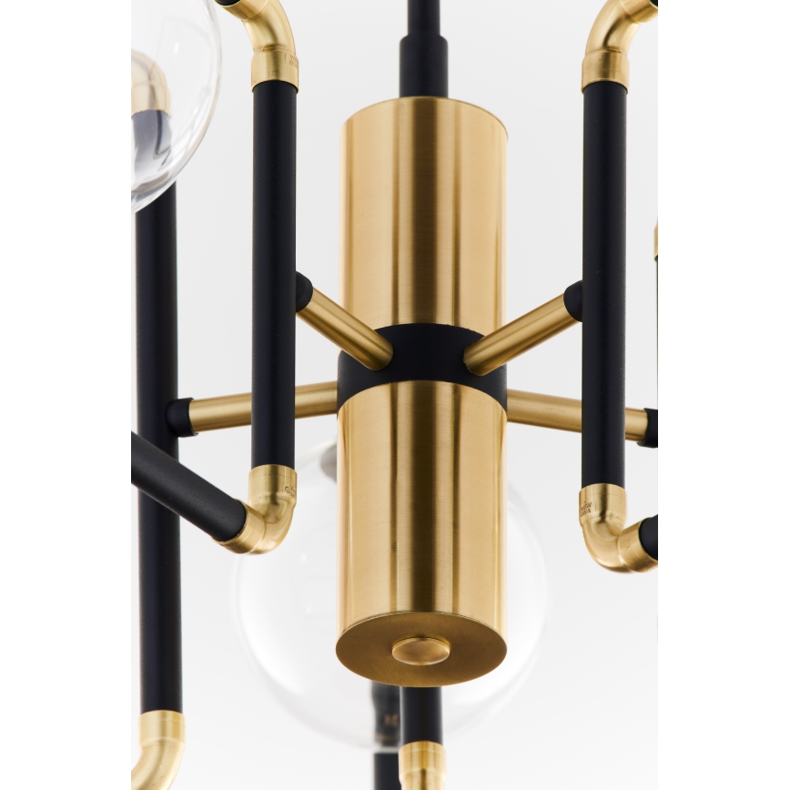 Jupiter 1985 - Висящ полилей IBRA 5xG9/10W/230V черен/златист