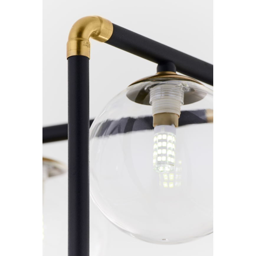 Jupiter 1985 - Висящ полилей IBRA 5xG9/10W/230V черен/златист