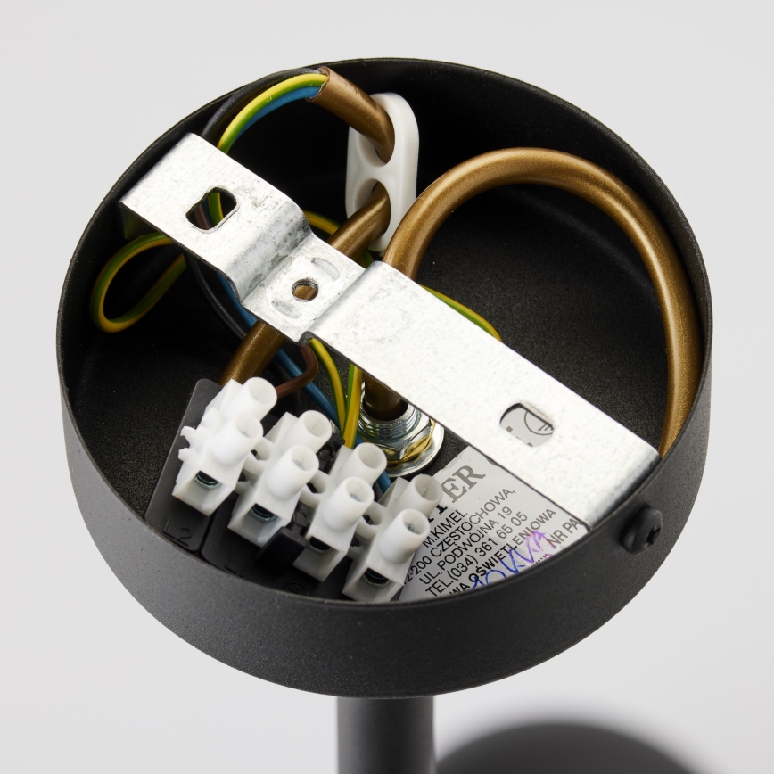 Jupiter 1993 - Висящ полилей MOKA 3xGU10/10W/230V + 3xG9/10W/230V черен/бежов