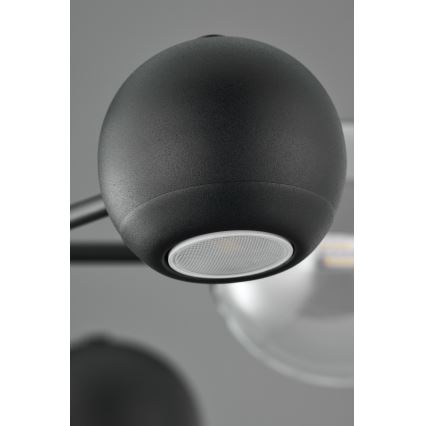 Jupiter 1995 - Висящ полилей MOKA 3xGU10/10W/230V + 3xG9/10W/230V черен/прозрачен