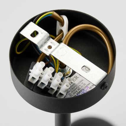 Jupiter 1995 - Висящ полилей MOKA 3xGU10/10W/230V + 3xG9/10W/230V черен/прозрачен