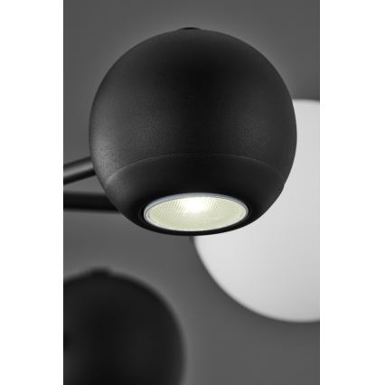 Jupiter 1997 - Висящ полилей MOKA 3xGU10/10W/230V + 3xG9/10W/230V черен/бял