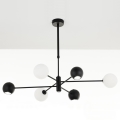 Jupiter 1997 - Висящ полилей MOKA 3xGU10/10W/230V + 3xG9/10W/230V черен/бял