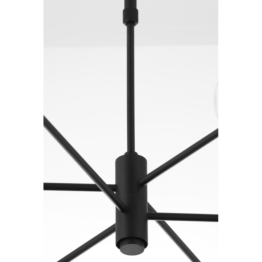 Jupiter 1997 - Висящ полилей MOKA 3xGU10/10W/230V + 3xG9/10W/230V черен/бял