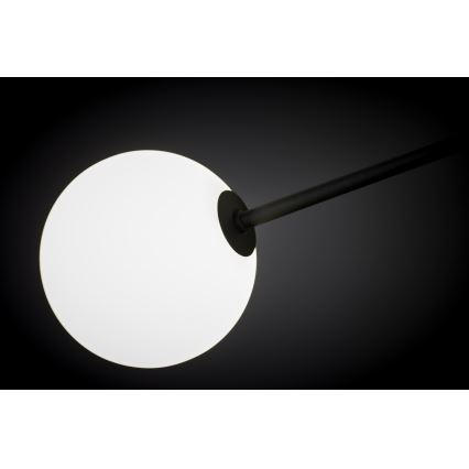 Jupiter 1998 - Висящ полилей MOKA 4xGU10/10W/230V + 4xG9/10W/230V черен/бял