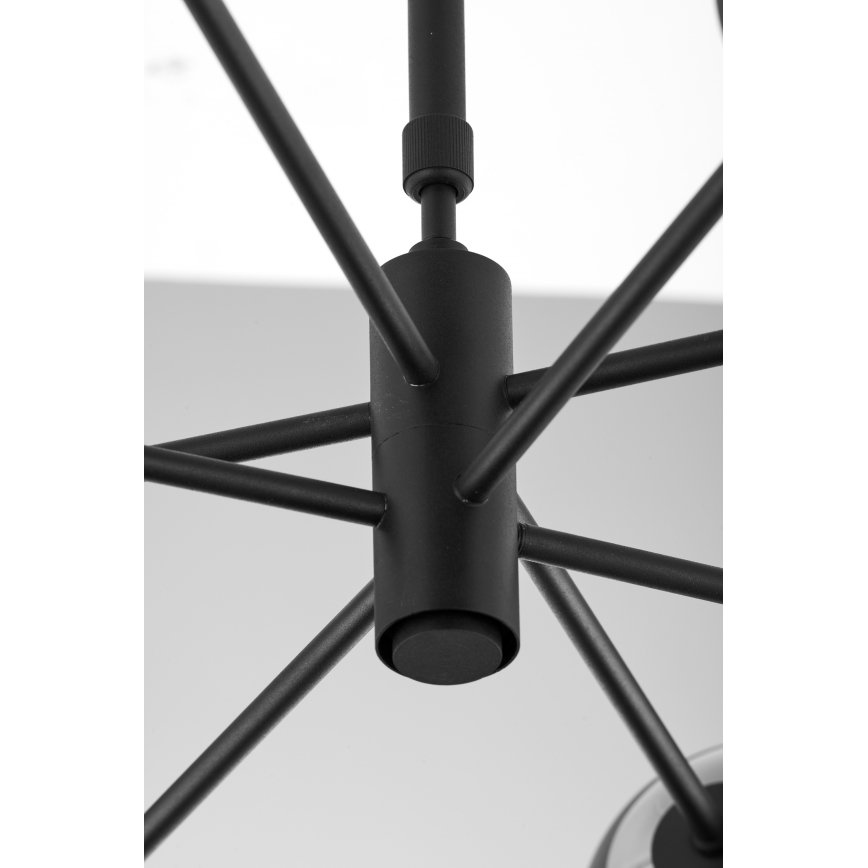 Jupiter 1998 - Висящ полилей MOKA 4xGU10/10W/230V + 4xG9/10W/230V черен/бял