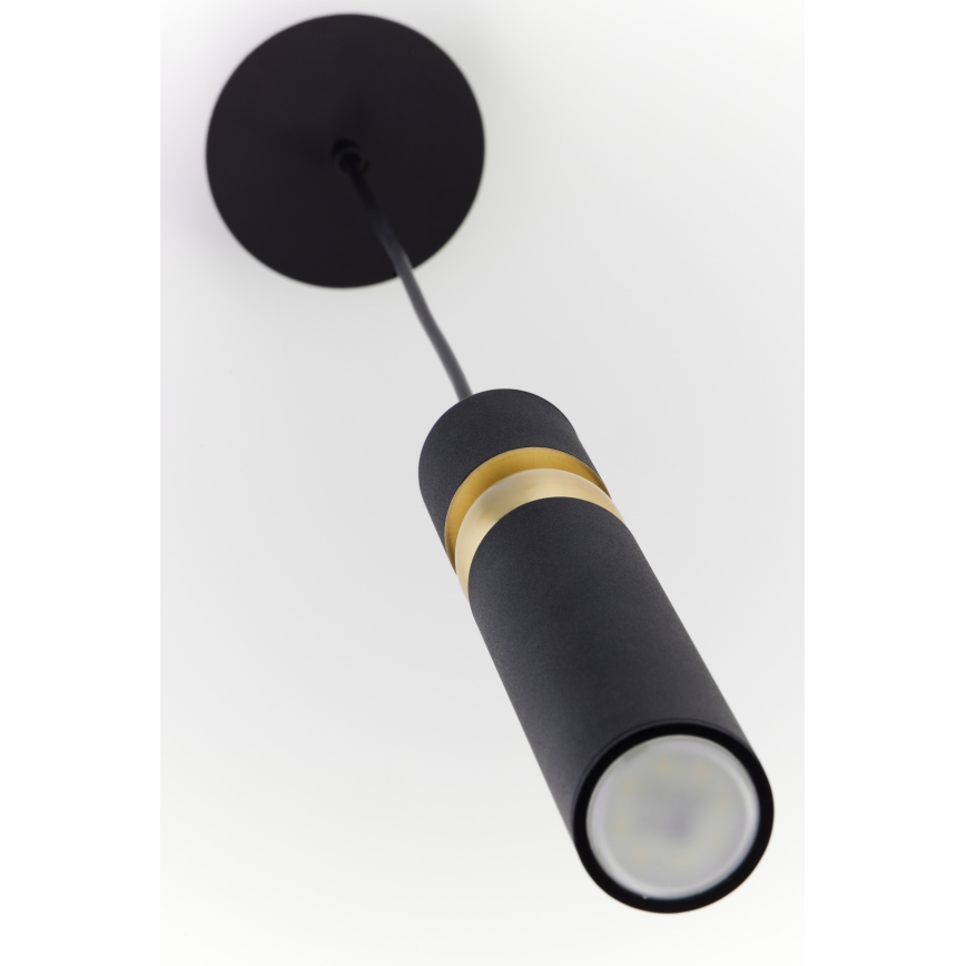 Jupiter 2003 - Пендел ALAS 1xGU10/10W/230V черен/златист