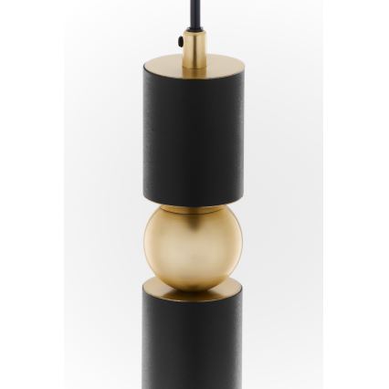 Jupiter 2003 - Пендел ALAS 1xGU10/10W/230V черен/златист