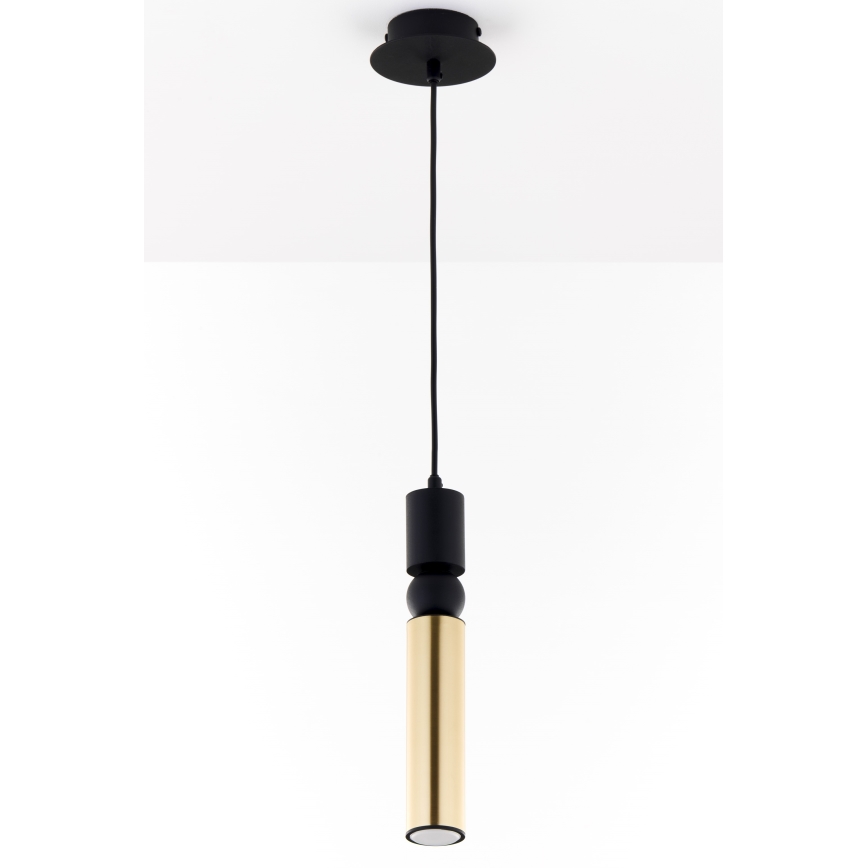 Jupiter 2006 - Пендел ALAS 1xGU10/10W/230V златист/черен