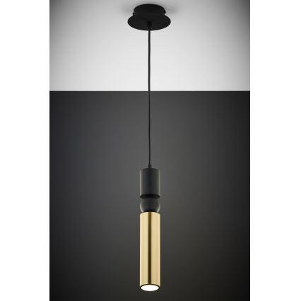 Jupiter 2006 - Пендел ALAS 1xGU10/10W/230V златист/черен