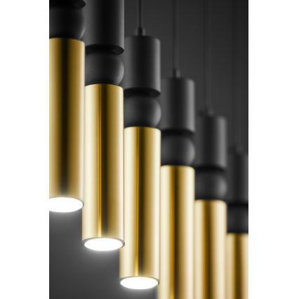 Jupiter 2008 - Пендел ALAS 6xGU10/10W/230V златист/черен