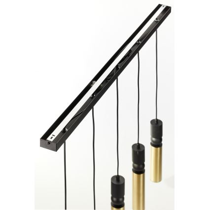Jupiter 2012 - Пендел ALAS 5xGU10/10W/230V черен/златист