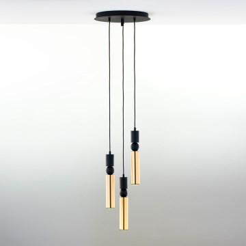 Jupiter 2016 - Пендел ALAS 3xGU10/10W/230V златист/черен