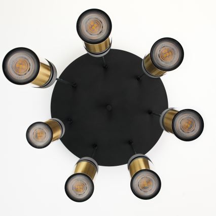 Jupiter 2018 - Пендел ALAS 7xGU10/10W/230V златист/черен