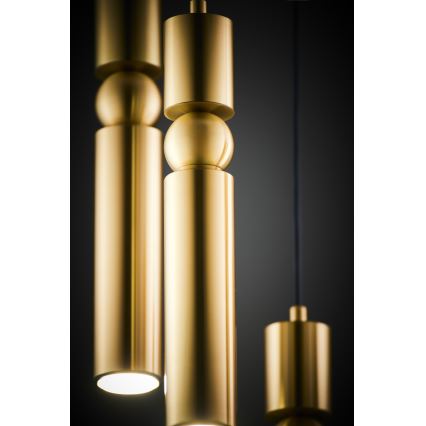 Jupiter 2020 - Пендел ALAS 5xGU10/10W/230V златист