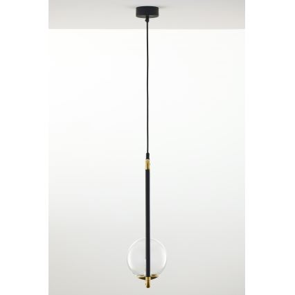 Jupiter 2023 - Пендел ZAFRA 1xG9/10W/230V черен/златист/прозрачен