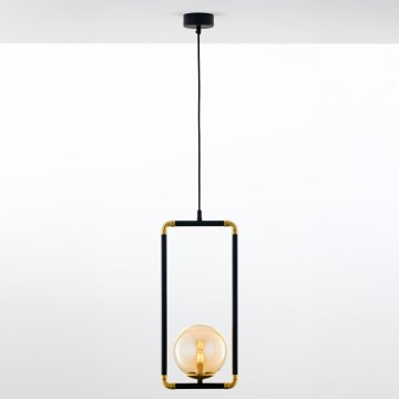 Jupiter 2024 - Пендел ZAFRA 1xG9/10W/230V черен/златист/бежов