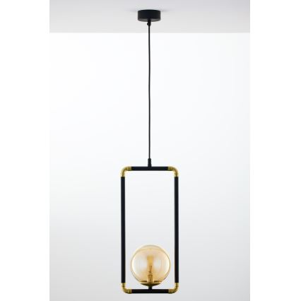 Jupiter 2024 - Пендел ZAFRA 1xG9/10W/230V черен/златист/бежов